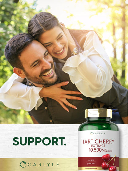 Carlyle Tart Cherry Capsules – 10,500mg, Pack of 2 | Non-GMO, Gluten Free | Tart Cherry Juice Extract