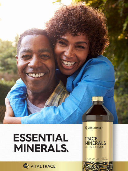 Carlyle Trace Minerals Liquid - 16 oz Full Spectrum with Magnesium | Vital Trace