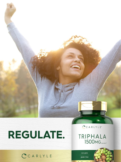 Carlyle Triphala Capsules 1500mg | 180 Count | Herbal Non-GMO Gluten Free