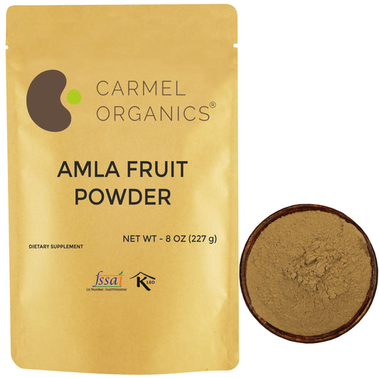 Carmel Organics Amla Powder (8 oz) – Hair & Skin Care, Wellness | Non-GMO BritishVita | Premium UK Vitamins & Wellness Supplements