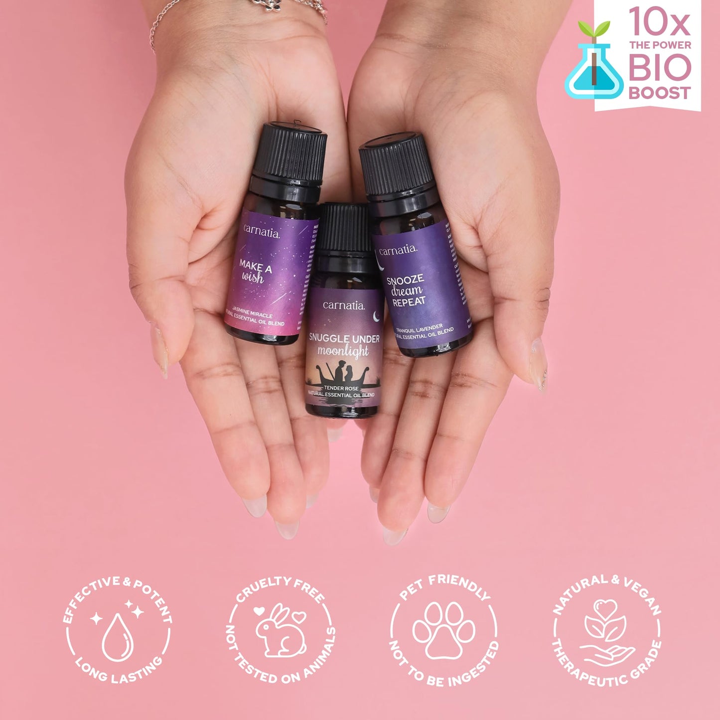 Carnatia Sleep Essentials Essential Oil Set - 6 Calming Blends for Deep Sleep & Relaxation