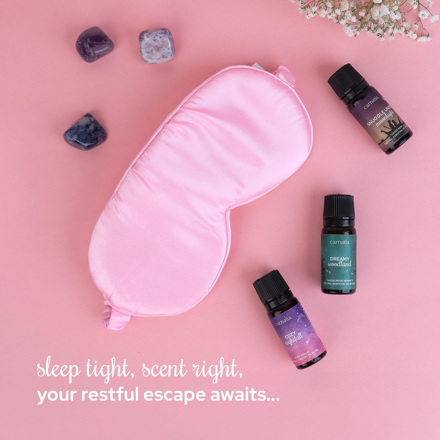 Carnatia Sleep Essentials Essential Oil Set - 6 Calming Blends for Deep Sleep & Relaxation