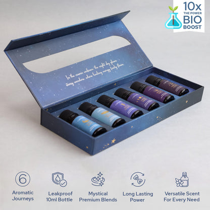 Carnatia Starry Spell Fragrance Oil Set - 6 Calming Aromatherapy Blends