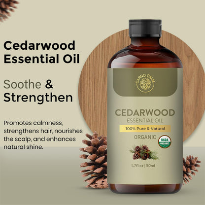 Carno Calm Cedarwood Essential Oil 50ml – 100% Pure & Natural