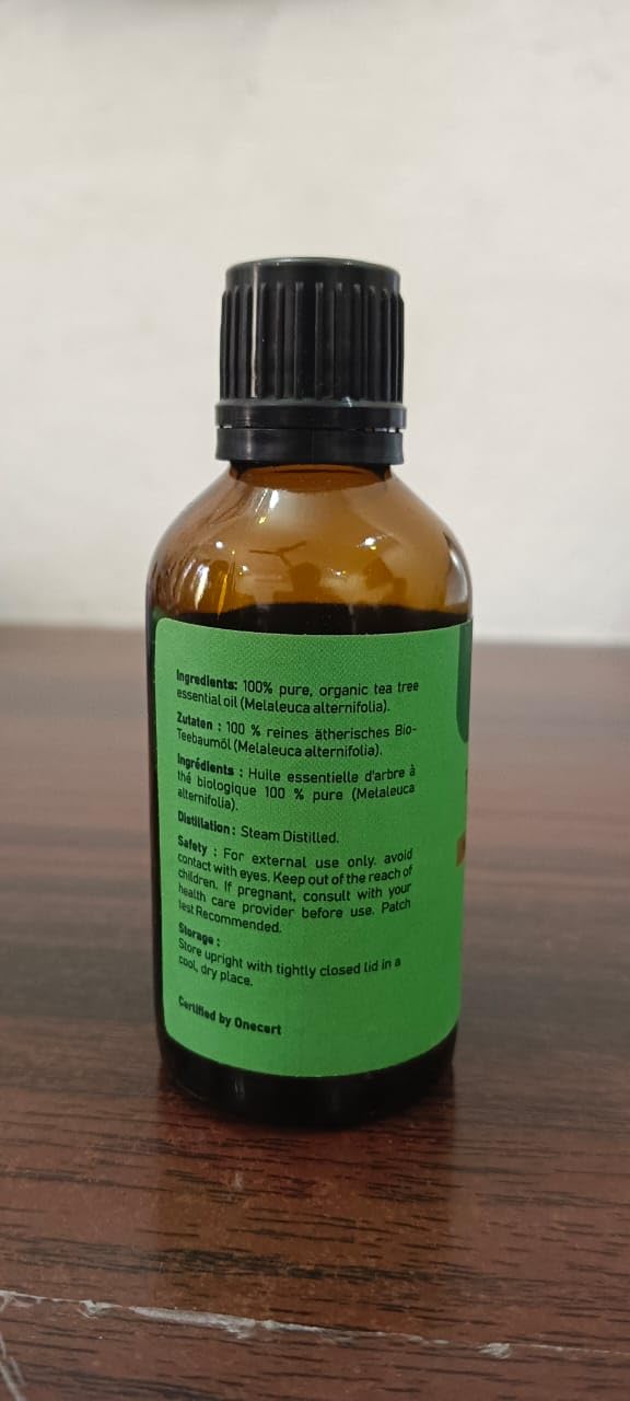 Carno Calm Tea Tree Oil – 100% Pure Organic Essential Oil for Skin, Hair & Nails | 1.7 fl oz