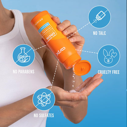 Carpe Sweat-Absorbing Talc-Free Powder for Women — Anti-Chafing, White Jasmine