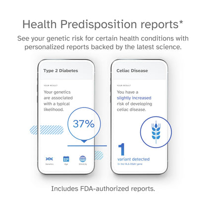 23andMe Health + Ancestry Service – Personal Genetic Test, Health Predispositions, Carrier Status, Wellness & Ancestry Reports
