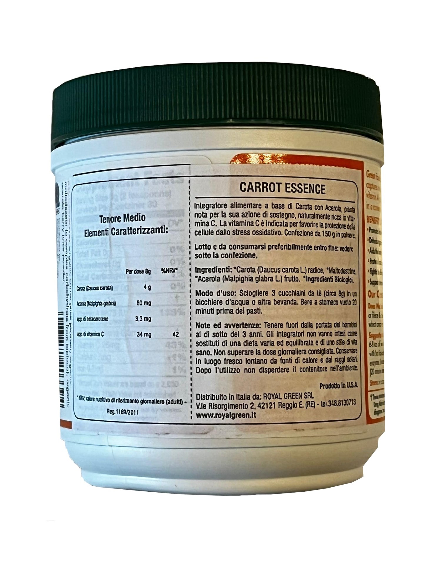 Green Foods - Carrot Essence, 5.3 oz powder