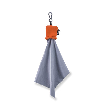 Carson Stuff-It Microfiber Lens Cloth Cleaning System – Orange, 6.25 in x 6.25 in (SN-40OR)
