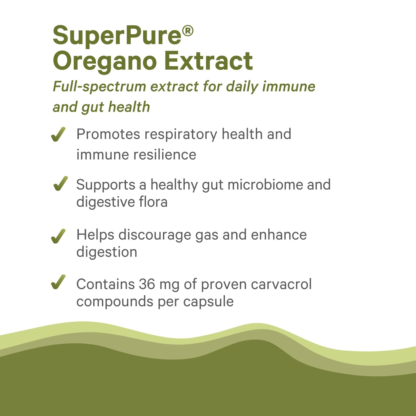 PURE SYNERGY SuperPure Oregano Extract Capsules | Organic Oregano Oil & Leaf