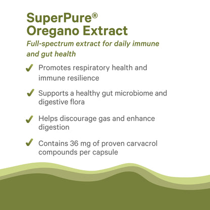 PURE SYNERGY SuperPure Oregano Extract Capsules | Organic Oregano Oil & Leaf