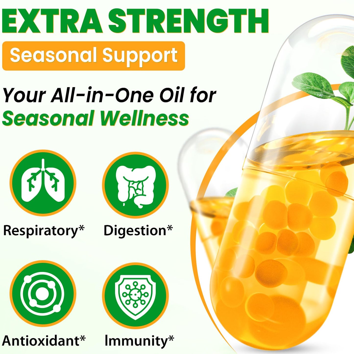 Oil Of Oregano with Black Seed Oil - 20000mg Oregano | 20x Carvacrol & Thymoquinone | 17-in-1 Immune & Digestive Support | 120 Liquid Phyto-Capsules