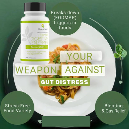 Casa de Sante FODMAP Digestive Enzymes – 18 Enzymes, No GMO