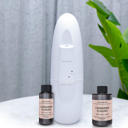 Cashmere Clouds Aroma Essential Oil Blend for Ultrasonic Diffusers & Nebulizers | Cedar, Vanilla & Amber (3.3 fl oz / 100 mL) | Scent Better