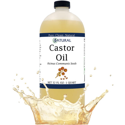 Castor Oil 100% Pure - Organic Ricinus Communis (32 oz)