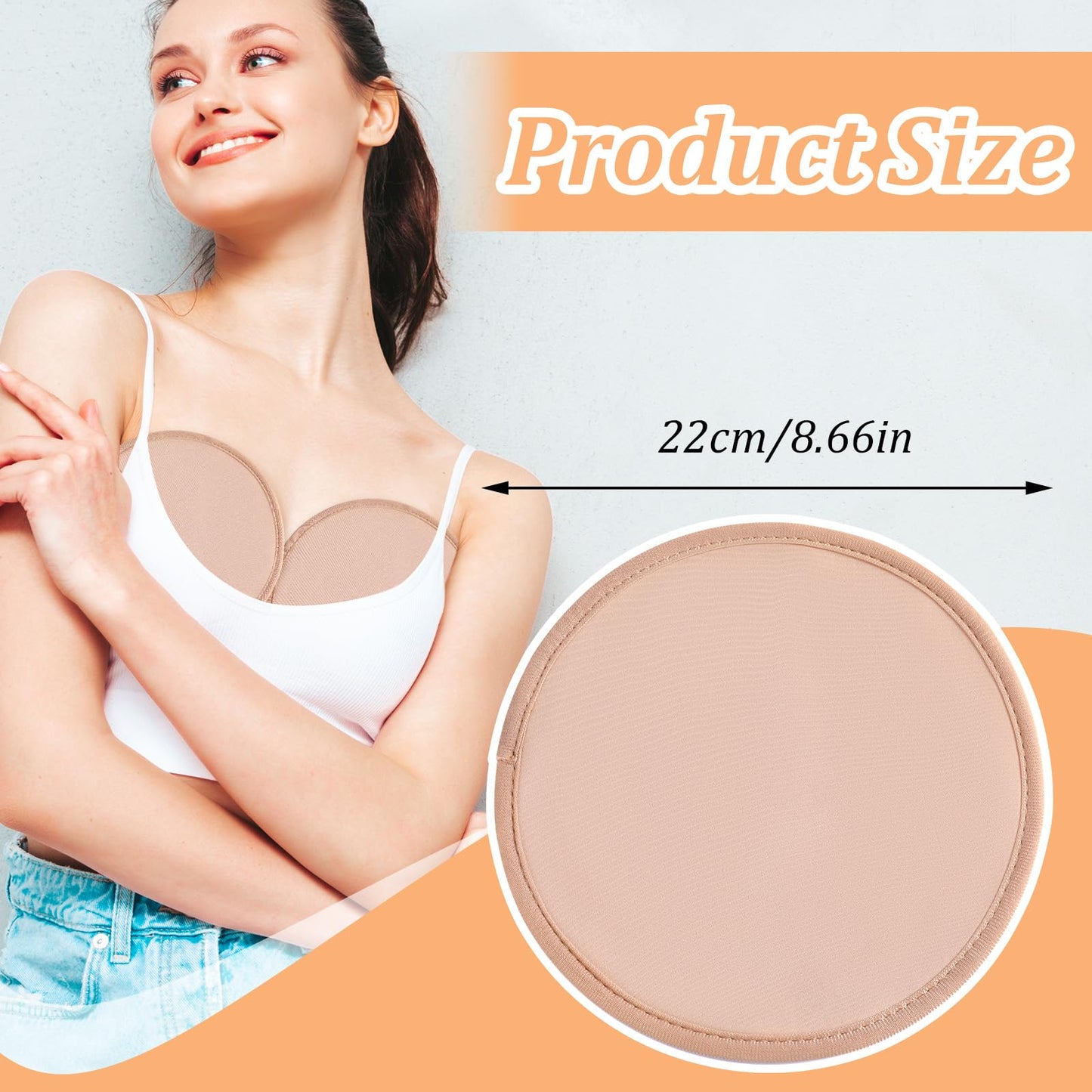 2pcs Castor Oil Breast Pack – Organic Cotton, Reusable Khaki Wraps