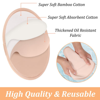 2pcs Castor Oil Breast Pack – Organic Cotton, Reusable Khaki Wraps