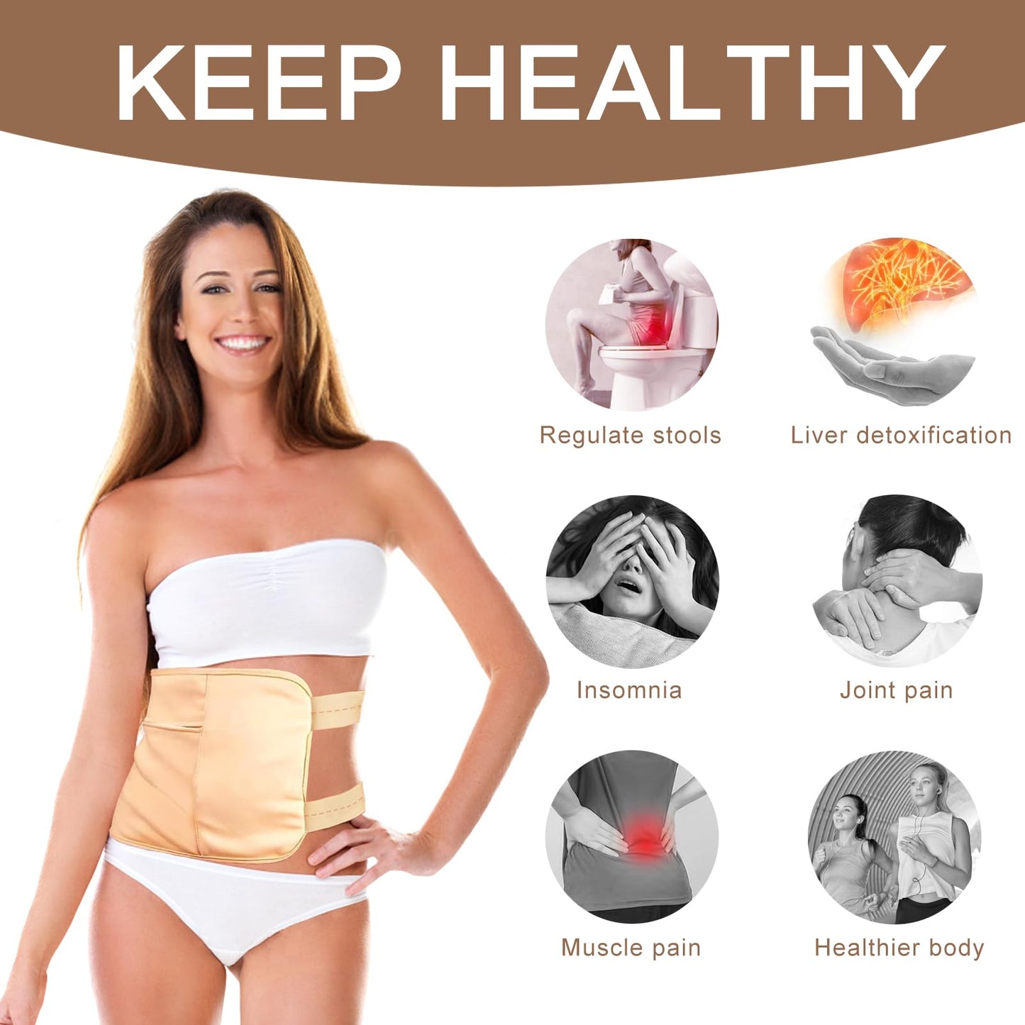12 Pcs Castor Oil Pack Wraps – Organic Cotton Flannel Castor Oil Packs for Stomach & Body