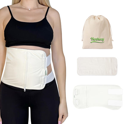 Castor Oil Packs Kit for Liver Detox and Cleansing - Comes with Extra Cotton Flannel Pad, Reusable & Mess-Free (Oil Not Included)