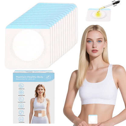 Castor Oil Pack Patches for Belly Button – 100 Organic Cotton Pads | Leak-Proof & Breathable