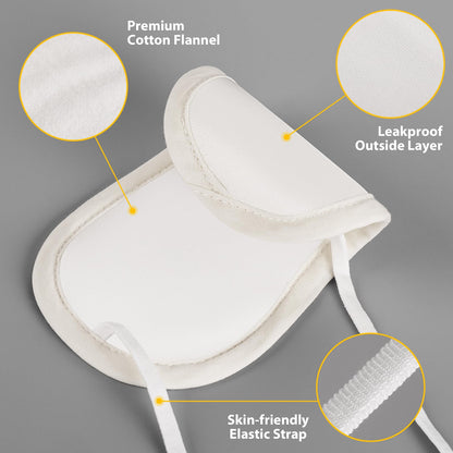 Castor Oil Pack for Thyroid - Organic Cotton Flannel Neck Wrap | Heatless, Reusable & Waterproof