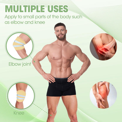 11 PCS Castor Oil Pack Wrap for Men - Adjustable, Reusable Full-Body Castor Oil Wraps (Eyes to Feet)