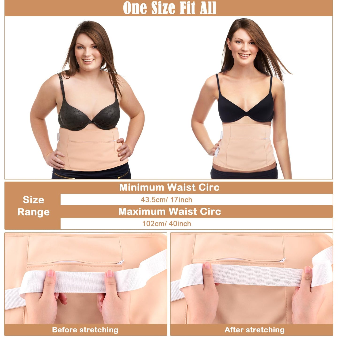 7 Pcs Castor Oil Pack Wrap Kit – Organic Cotton, Flannel, Adjustable Straps