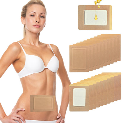 20 Pcs Castor Oil Pack Wrap – Disposable Castor Oil Patches with Anti-Leakage Cotton for Stomach & Liver (Oil Not Included), 7.9 in x 5.9 in
