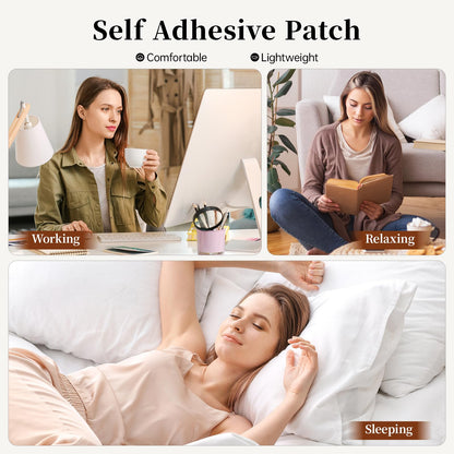 50 Pcs Castor Oil Pack Wrap - Self-Adhesive Cotton Patches (Disposable Pads)