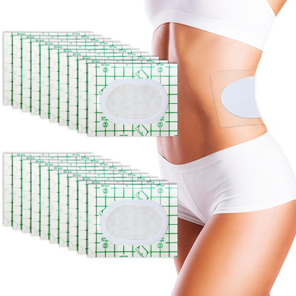 20 Pack Disposable Castor Oil Pack Wraps – 8x6 in, Soft PU Film, Anti-Leak, No Wash Castor Oil Pads for Sensitive Skin