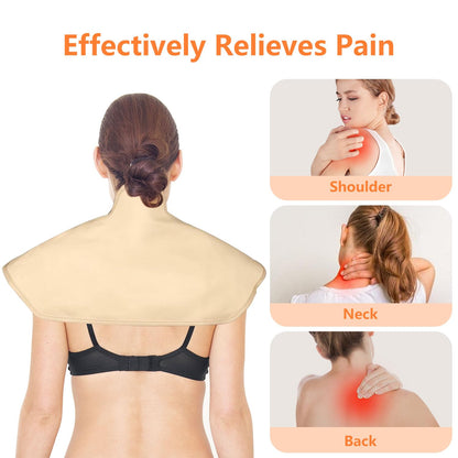 10Pcs Castor Oil Pack Wrap Kit – Organic Cotton, Reusable Castor Oil Packs for Eyes, Shoulders, Neck, Back, Hands, Feet