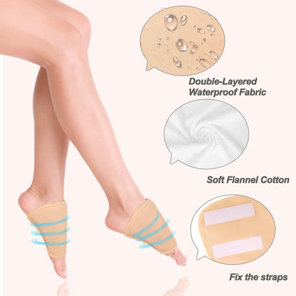 Castor Oil Pack Wrap for Feet - Organic, Reusable, Anti-Leak | Laundry Bags