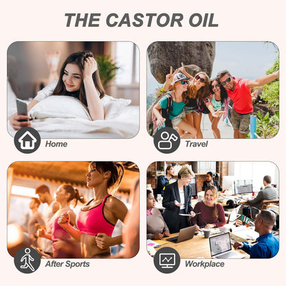 Castor Oil Pack Wrap for Feet - Organic, Reusable, Anti-Leak | Laundry Bags