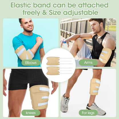 Castor Oil Pack Wrap for Men – 8pc Reusable Set, Plus Size, Machine Washable