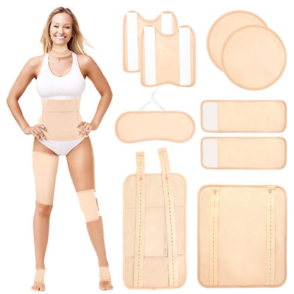 Castor Oil Pack Wrap Kit - 9 Pcs, Reusable & Adjustable
