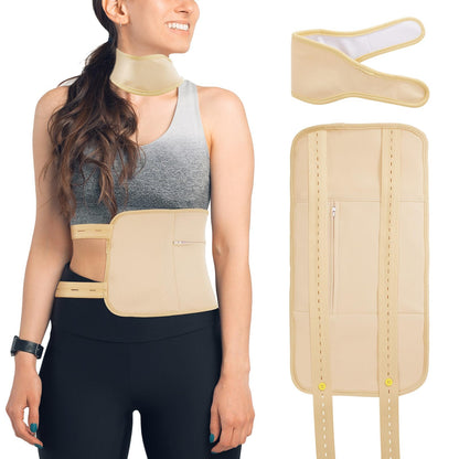 Castor Oil Pack Wrap - Premium Organic Reusable Kit for Liver Detox, Digestive Support & Anti-Leak