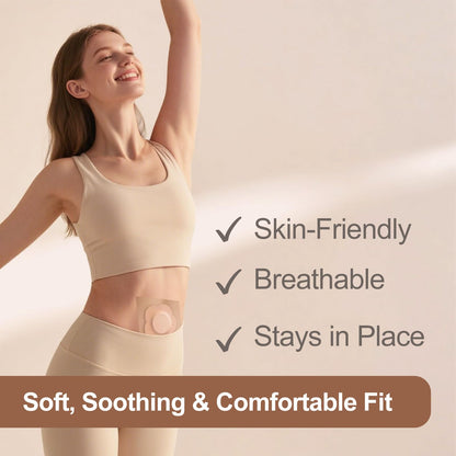 Castor Oil Belly Button Patch | Colorfarm 50Pcs Organic Cotton Self-Adhesive Leak-Proof Belly Wrap