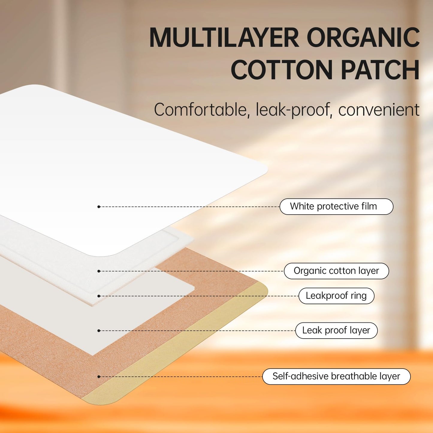 30Pcs Castor Oil Pack Wrap - Organic Cotton Patches & 8 oz Glass Bottle