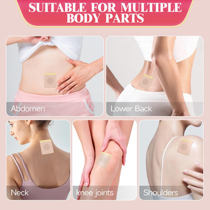 Castor Oil Patches – 50PCS Disposable Organic Cotton Belly Button Patch, Leak-Proof, Self-Adhesive, Hypoallergenic, Easy to Use (Beige)