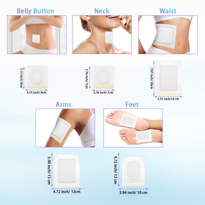 46 Pcs Castor Oil Patches – Disposable Castor Oil Pack Wraps for Full Body