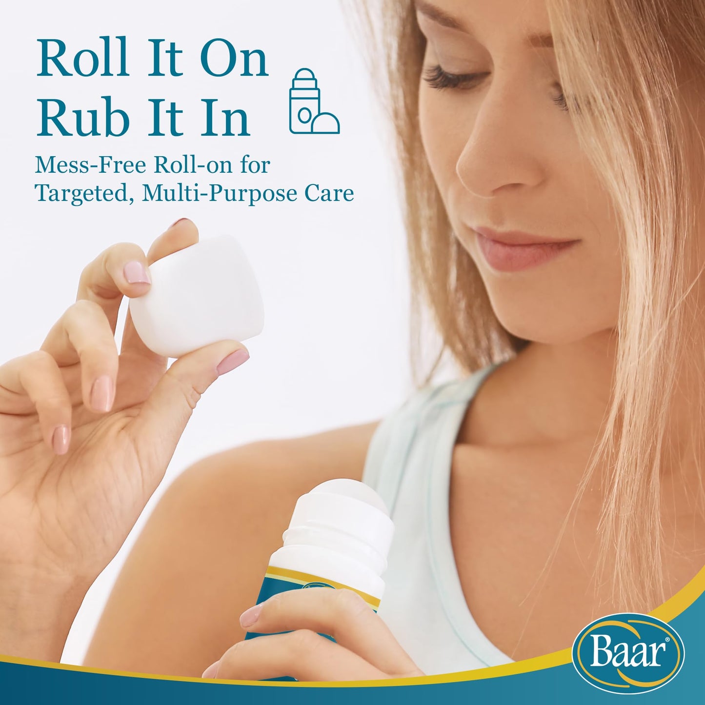 Baar Products Castor Oil Roll-On 3 oz – Pack of 2 | Health & Beauty