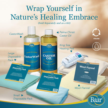 Baar Products Castor Oil Roll-On 3 oz – Pack of 2 | Health & Beauty