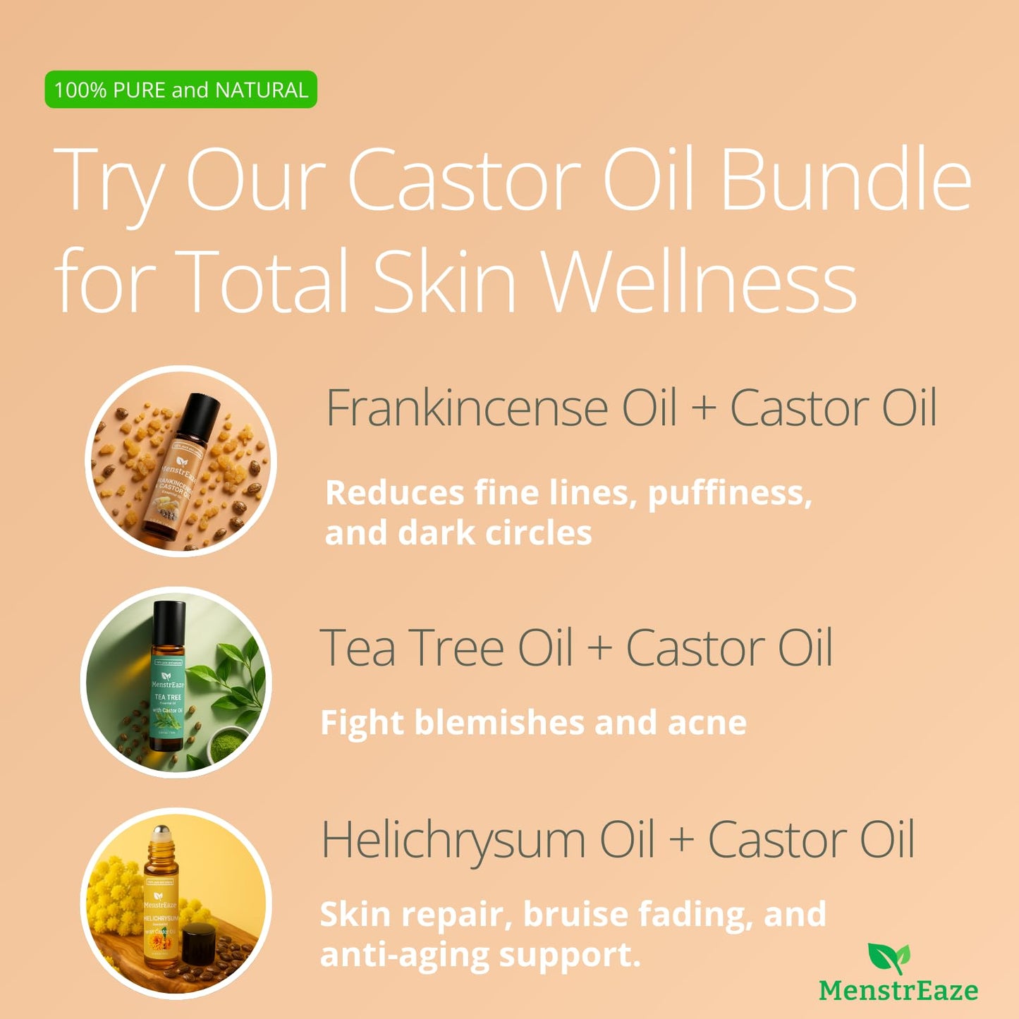 Castor Oil Roll-On with Frankincense for Eyes – 10ml