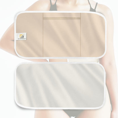 Castor Oil Wrap - Organic Cotton Detox & Wellness Pack, Reusable & Adjustable (Beige)