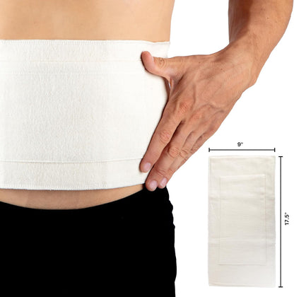 Natural Cotton Flannel Castor Oil Wrap for Liver Detox – 4-Piece Pack
