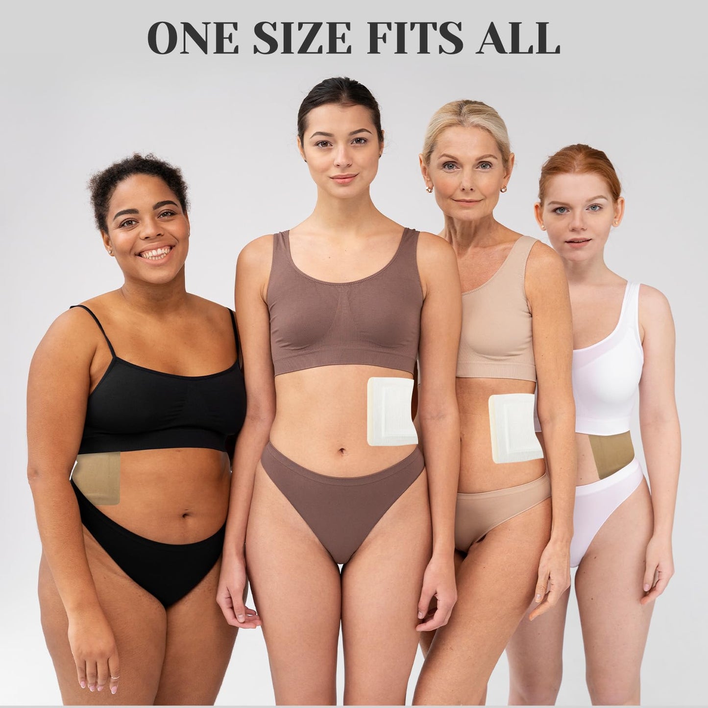20Pcs Disposable Castor Oil Packs for Stomach – Self-Adhesive Belly Wrap