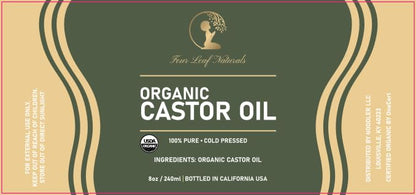Four Leaf Naturals Organic Castor Oil Pack Wrap Kit – Liver Support, No-Leak Comfort