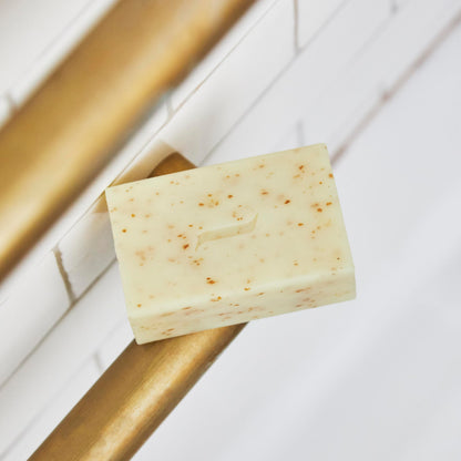 Caswell-Massey Heritage Body Scrub Bar – Exfoliating Castile Soap for Face, Body & Hands | 6.4 oz