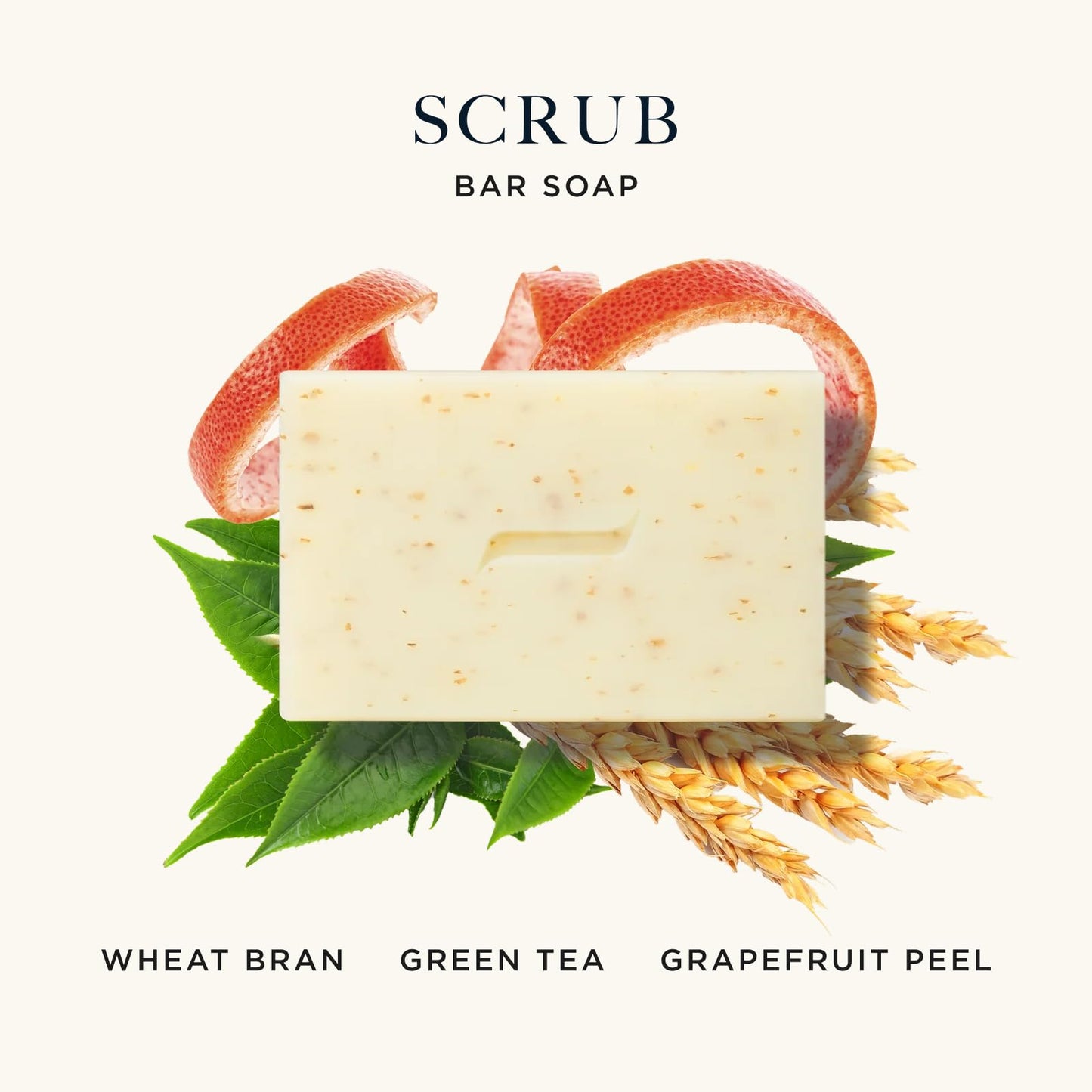 Caswell-Massey Heritage Body Scrub Bar – Exfoliating Castile Soap for Face, Body & Hands | 6.4 oz