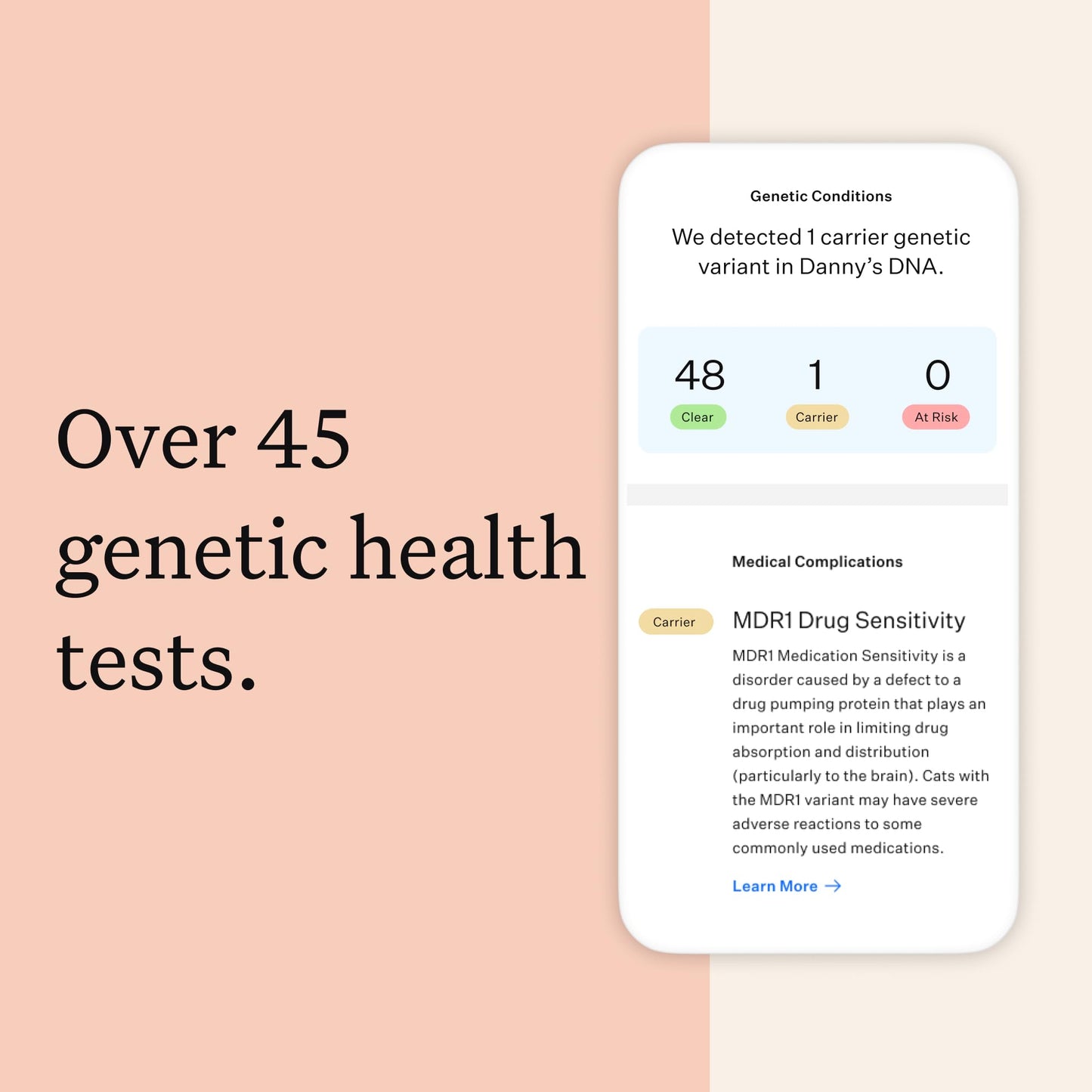 Wisdom Panel Complete Cat DNA Test - 70+ Breeds, 45 Health Conditions